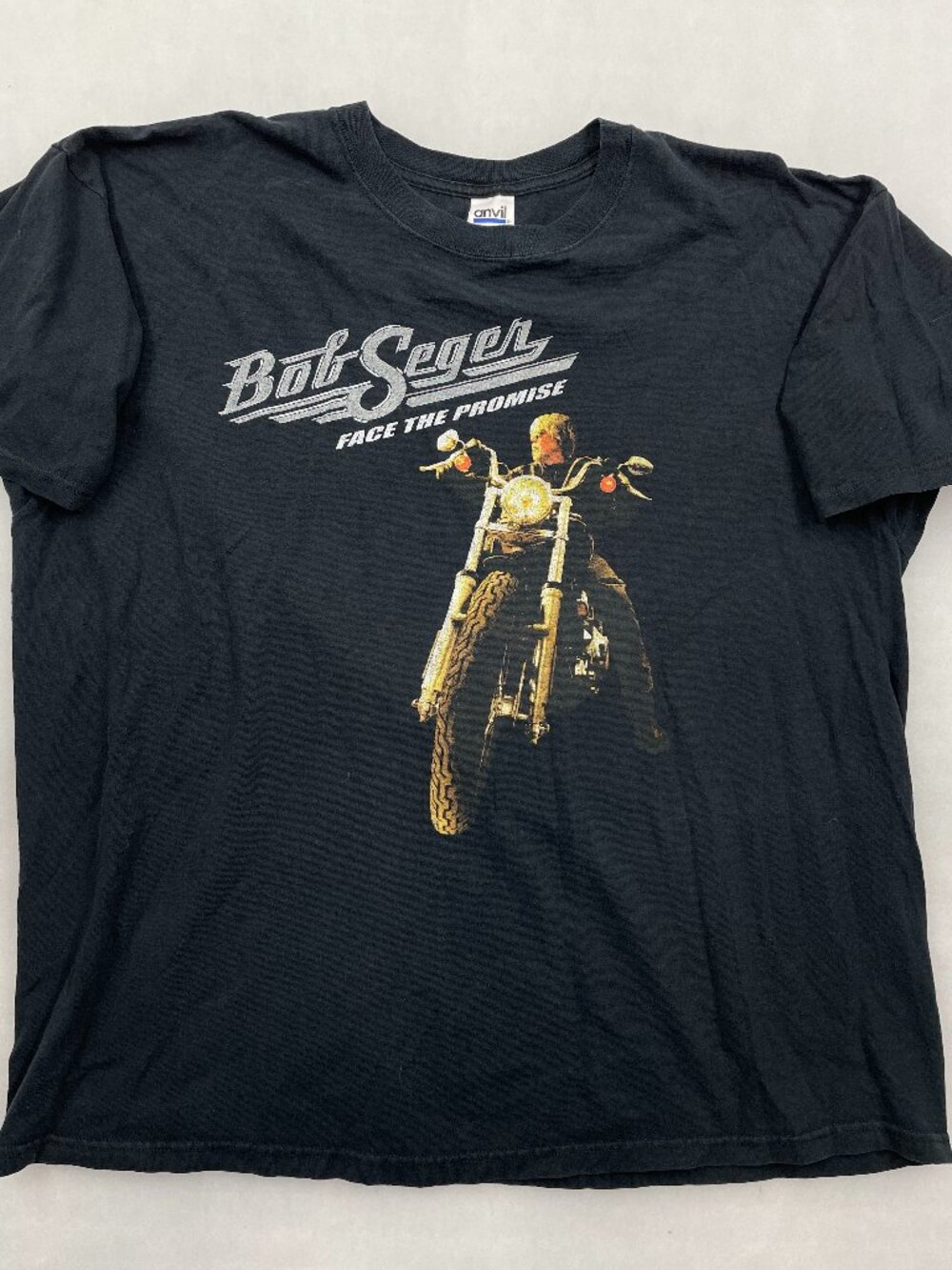 Bob Seger Face The Promise Tour 2006 Concert Band Tee Anvil T-Shirt Men's 2XL